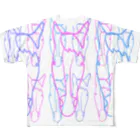 おはる屋さんのカラフルな馬さん All-Over Print T-Shirt