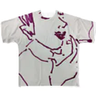 羊羹 Shop @yokans.artspaceのうふふ All-Over Print T-Shirt