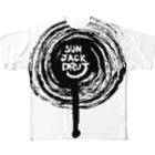 【烏龍】akaハマダワタル【Oolong】の【黒】JACK DURJ　2014.11 フルグラフィックTシャツ