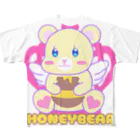 Goma46のHONEYBEAR（ハニーベアー） All-Over Print T-Shirt