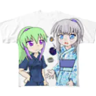 P-Colorbox＠SUZURI支部のレイキ＆遼子 フルグラフィックTシャツ