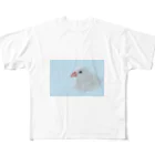 ふわキャラ工房のもっちり文鳥さん フルグラフィックTシャツ