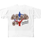 ah-mi!medicaの分類された肝臓ちゃん フルグラフィックTシャツ
