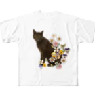 愛猫家のデルフィーノくん フルグラフィックTシャツ