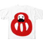 りさぽむストア SUZURIのだるマン　フルグラフィックTシャツ All-Over Print T-Shirt