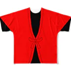 miconoitemの赤いちゃんちゃんこ フルグラフィックTシャツ