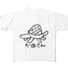 まるめがねのかめさん フルグラフィックTシャツ