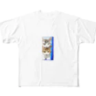 かわいいにゃんことワンコの絵のお店のめいわくニャ All-Over Print T-Shirt