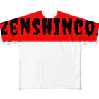 zenshinco.recordのzenshinco-xx06 フルグラフィックTシャツ