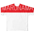 MARUNAMAのMARUNAMAﾛｺﾞ2 フルグラフィックTシャツ