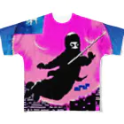 MedicalKUNの圧倒的芸術感の月夜の忍者★ All-Over Print T-Shirt