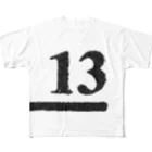 numberzのno.13 フルグラフィックTシャツ