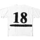 numberzのno.18 All-Over Print T-Shirt