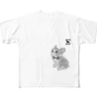 かわいいにゃんことワンコの絵のお店のぼすとんテリあ All-Over Print T-Shirt