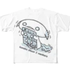 itsuto-こねこしょうしょうめんへらの「とんぷくやく」 フルグラフィックTシャツ