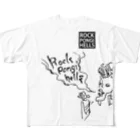 roppongi_hellsのロッポンギヘルズ_スモーキン All-Over Print T-Shirt