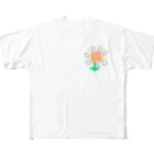 にゃーちゃんのらくがきひまわり フルグラフィックTシャツ