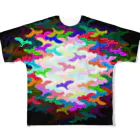 SAKURAMEDERUの群鳥フルグラフィックB All-Over Print T-Shirt