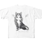 ノルエージャンフォレストキャット　Angel-ankhのノルエージャンフォレストキャット　angel　Angel フルグラフィックTシャツ