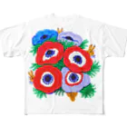 segasworksのアネモネ（かくれんぼうさぎ） All-Over Print T-Shirt