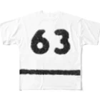 numberzのNo.63 フルグラフィックTシャツ