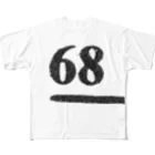 numberzのNo.68 フルグラフィックTシャツ