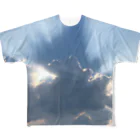 蒼い狐の雲隠れ All-Over Print T-Shirt