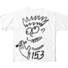 TKfireのMr.S153 フルグラフィックTシャツ