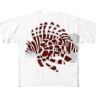 海の仲間たちオフィシャルSTOREのミノカサゴ フルグラフィックTシャツ