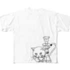 ronronのsheeshaシリーズ フルグラフィックTシャツ