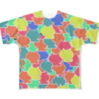 punkmaのカラフル迷彩 All-Over Print T-Shirt