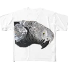 wanwanartの切り貼りヨウム All-Over Print T-Shirt