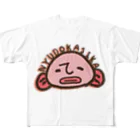 あやぺんの裏表プリントにゅうどうかじか All-Over Print T-Shirt