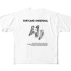 onehappinessのシェルティ　イラスト　forever All-Over Print T-Shirt