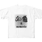 maccha47の油断大敵　うさぎと亀 フルグラフィックTシャツ