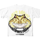 HERP MODA by ヤマモトナオキのツノガエル/イエロー All-Over Print T-Shirt