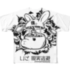 さちあきのおみせのATTO Banny bk フルグラフィックTシャツ