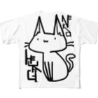 (・ω・わ)のへやぎねこ フルグラフィックTシャツ