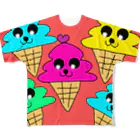 Future Starry Skyのソフトクリーム🍦 フルグラフィックTシャツ