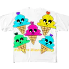 Future Starry Skyのソフトクリーム🍦 All-Over Print T-Shirt