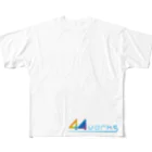 44works（よんよんわーくす）の遊び場のよんよん横ロゴ All-Over Print T-Shirt