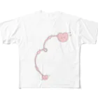 puputakeの愛情と栄養のおくりもの【妊婦さんへ】 All-Over Print T-Shirt