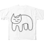 福猫山小屋の四足歩行ねこ All-Over Print T-Shirt