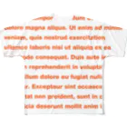 TATEYAMAのDUMMY TEXT フルグラフィックTシャツ