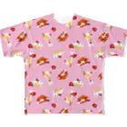 reco baby shop 可愛い赤ちゃんをつくるショップのいちごのスイーツ Tシャツ フルグラフィックTシャツ