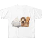 toriten屋のライオンさん（モーニングセット） All-Over Print T-Shirt