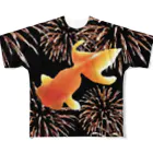 free expressionの金魚花火 フルグラフィックTシャツ