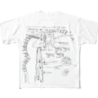 marlcoのシャケ・ババビーブ フルグラフィックTシャツ