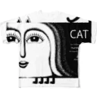 kouji-komatsuのSquare Cat-03 フルグラフィックTシャツ