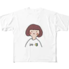 yamamototomohiroのスキー初心者女子 All-Over Print T-Shirt